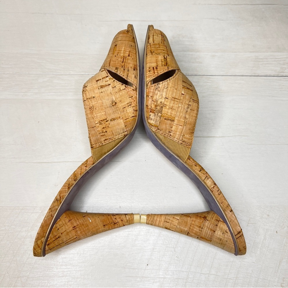 Donald Pliner Feigel Cork Mule Heels - Picture 6 of 11